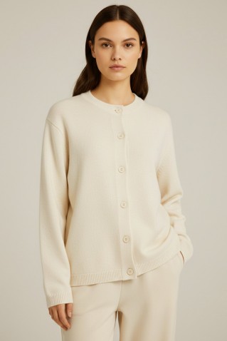 cashmere cropped cardigan philosophy beige