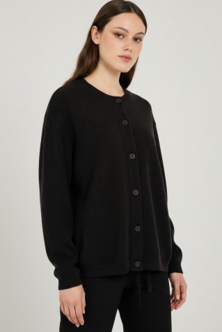 cashmere cropped cardigan philosophy brown