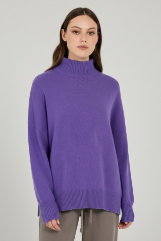 cashmere turtleneck sweater philosophy lilac