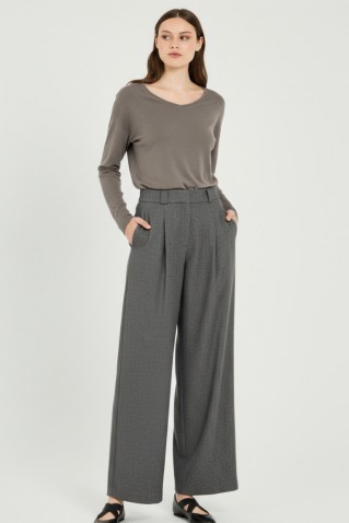 heavy t/r wide leg pants philosophy anthracite