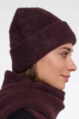 loes beanie rino & pelle fudge cloak