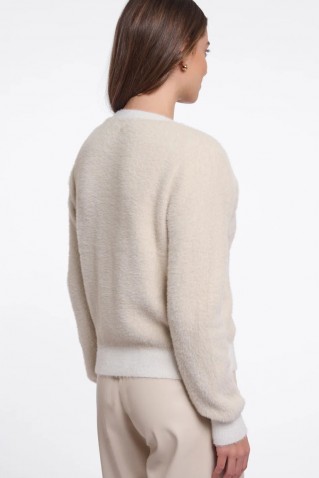 keath knit sweater rino & pelle birch snow