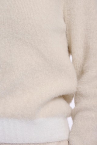 keath knit sweater rino & pelle birch snow
