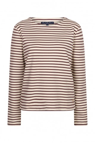 stripe sweater red button berry