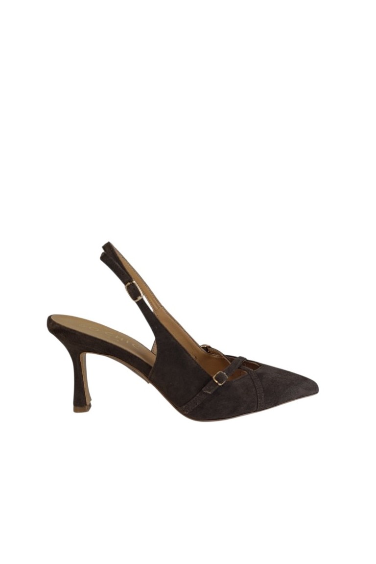 charlie δερματινη γοβα sochic shoes brown