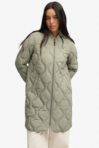 long onion quilt liner jacket superdry & co khaki