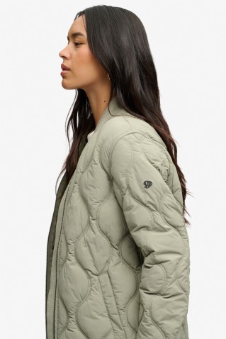 long onion quilt liner jacket superdry & co khaki