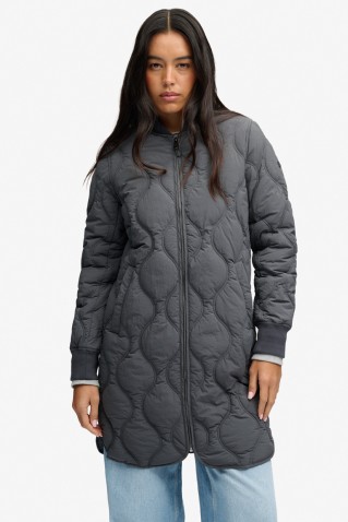 long onion quilt liner jacket superdry & co anthracite