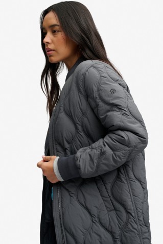 long onion quilt liner jacket superdry & co anthracite