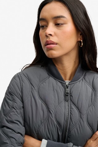 long onion quilt liner jacket superdry & co anthracite