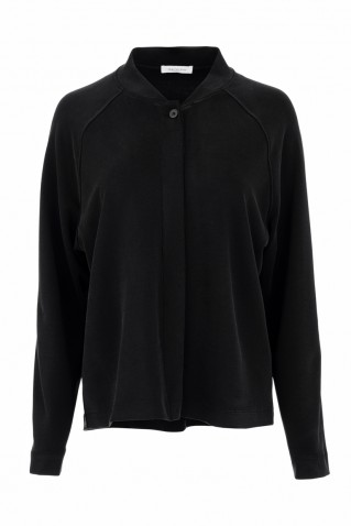 heavy rib sandwashed jacket philosophy black