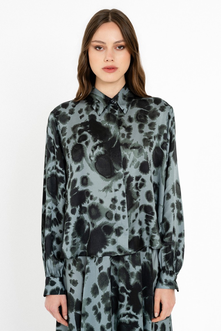 satin print shirt philosophy