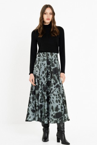 satin print skirt philosophy