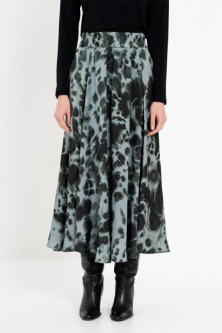 satin print skirt philosophy
