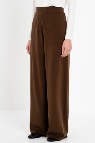 heavy rib sandwashed wide leg pants philosophy brown