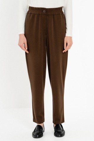 heavy rib sandwashed jogger pants philosophy brown