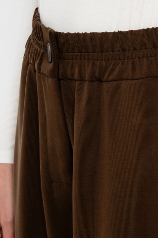 heavy rib sandwashed jogger pants philosophy brown