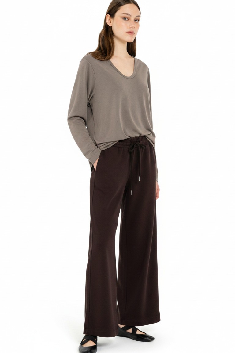 futter wide leg pants philosophy dark brown
