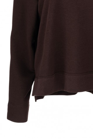 futter mock neck top philosophy dark brown