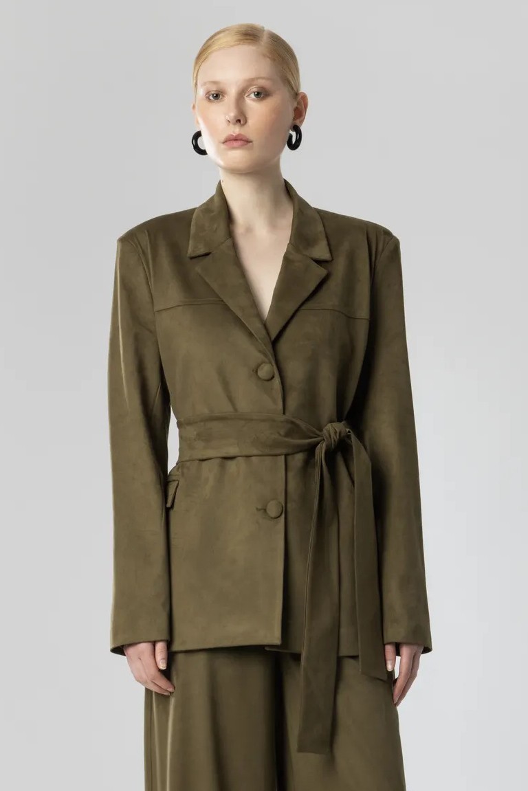 blazer moutaki khaki