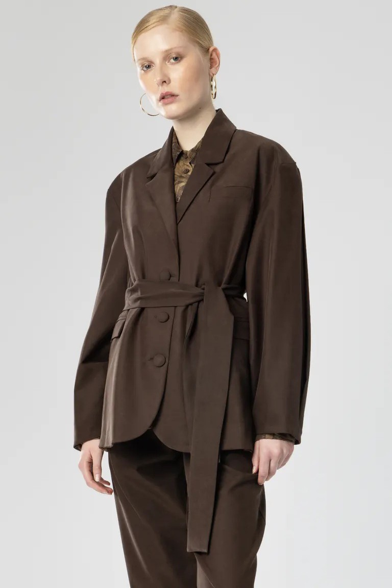 blazer moutaki brown