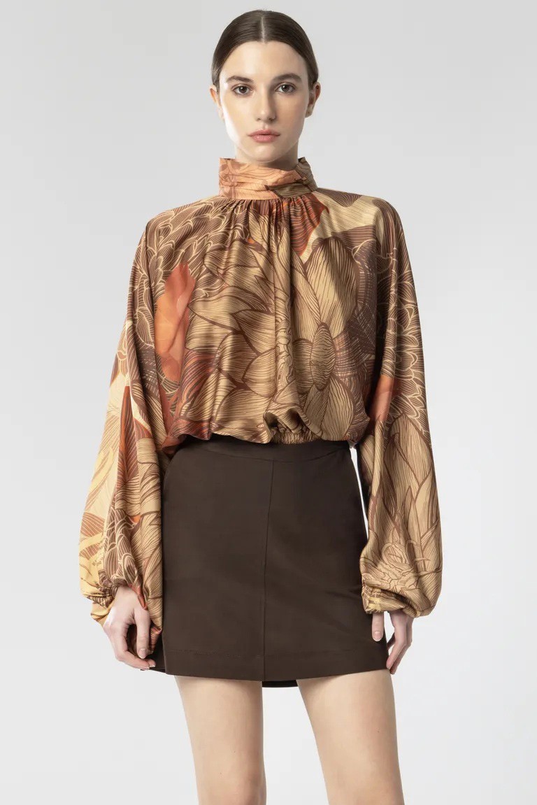 mini skirt moutaki brown