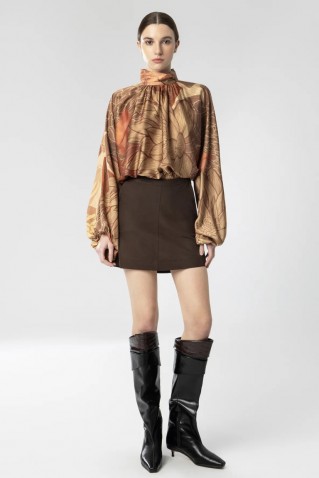mini skirt moutaki brown