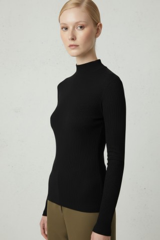 μπλουζα ριμπ ζιβαγκο moutaki black