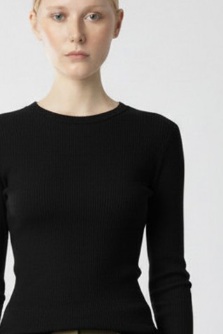 ribbed blouse moutaki black