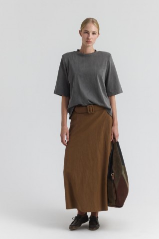 bellatriz midi φουστα namaste tabac