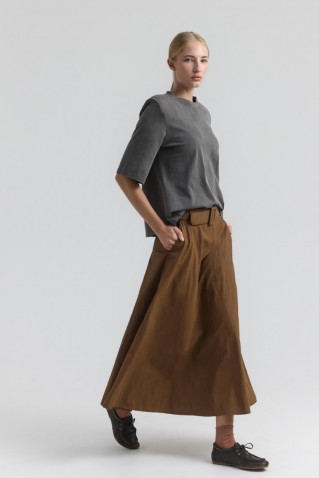 bellatriz midi φουστα namaste tabac