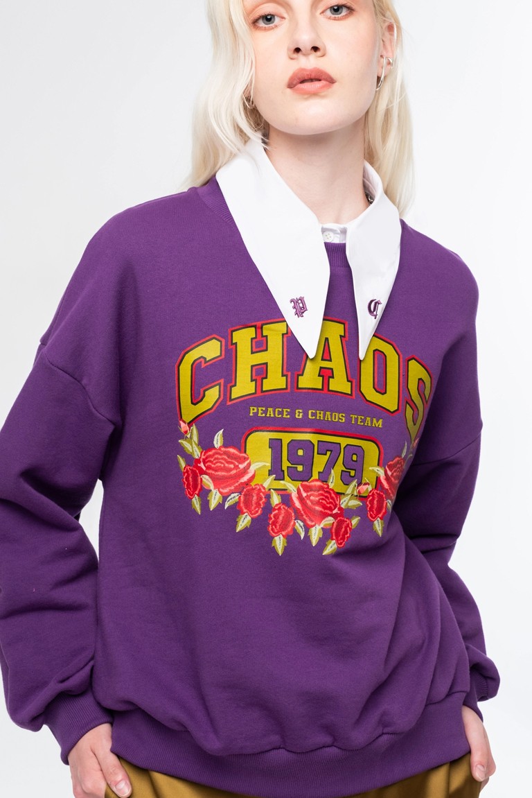 old-school sweater peace & chaos
