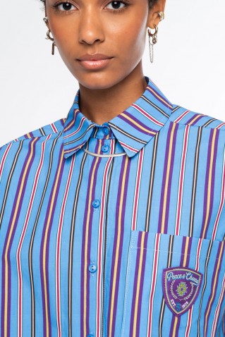 regensy shirt peace & chaos light blue