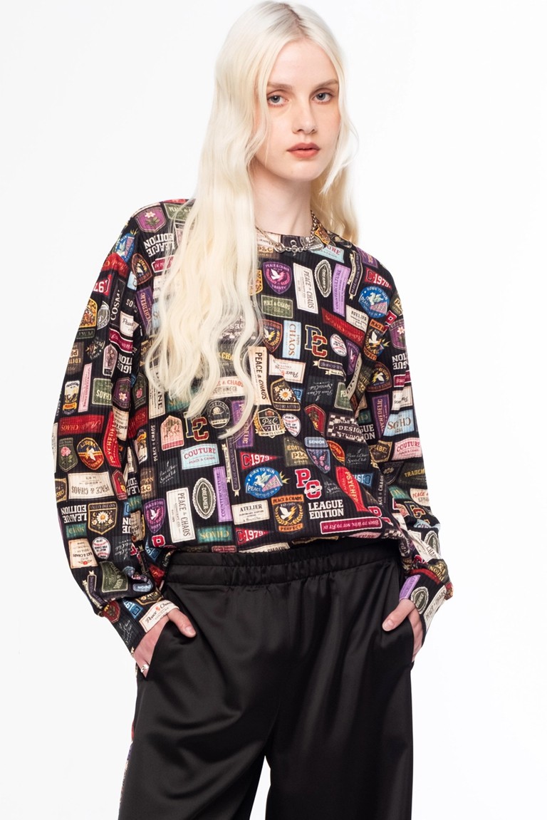 rebel top peace & chaos