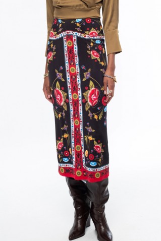 essence midi skirt peace & chaos