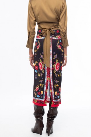 essence midi skirt peace & chaos