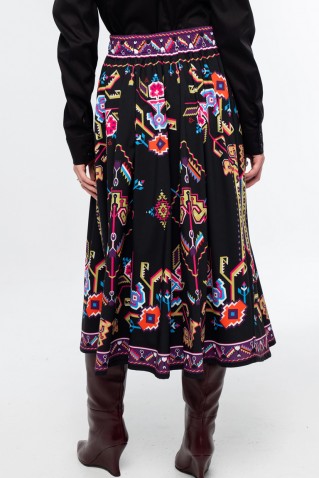 emblem midi skirt peace & chaos