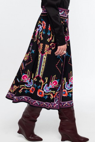 emblem midi skirt peace & chaos