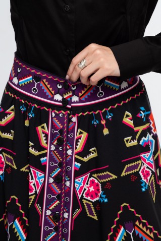 emblem midi skirt peace & chaos