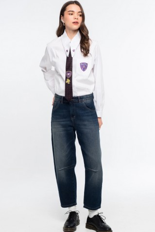 oxford denim pants peace & chaos