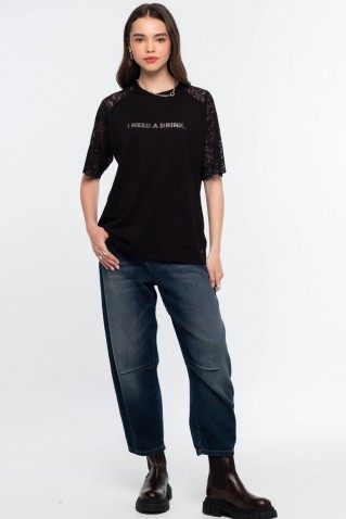 oxford denim pants peace & chaos