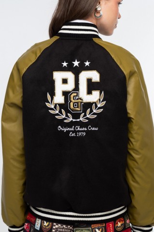 voictory bomber jacket peace & chaos