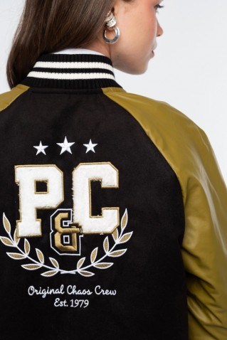 voictory bomber jacket peace & chaos