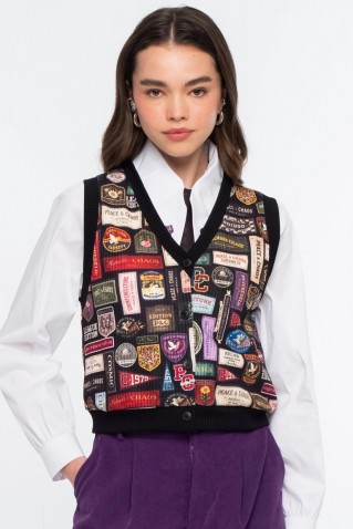 rebel vest peace & chaos
