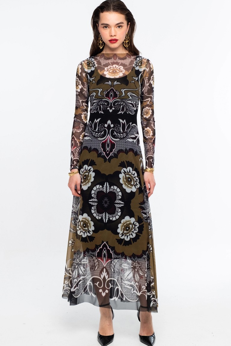 bloom long dress peace & chaos
