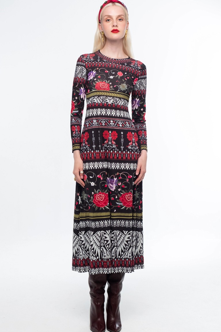 flora long dress peace & chaos