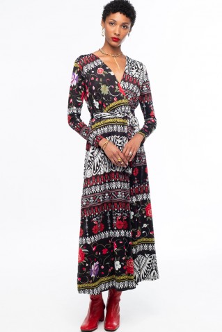 flora wrap long dress peace & chaos