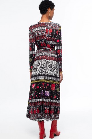 flora wrap long dress peace & chaos