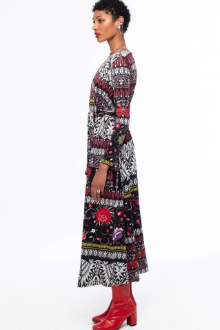 flora wrap long dress peace & chaos