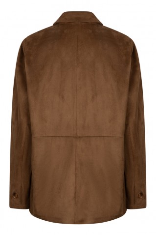 σακακι suede red button
